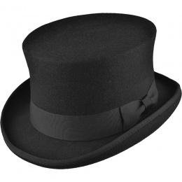 Boys Black Premium Wool Classic Top Hat